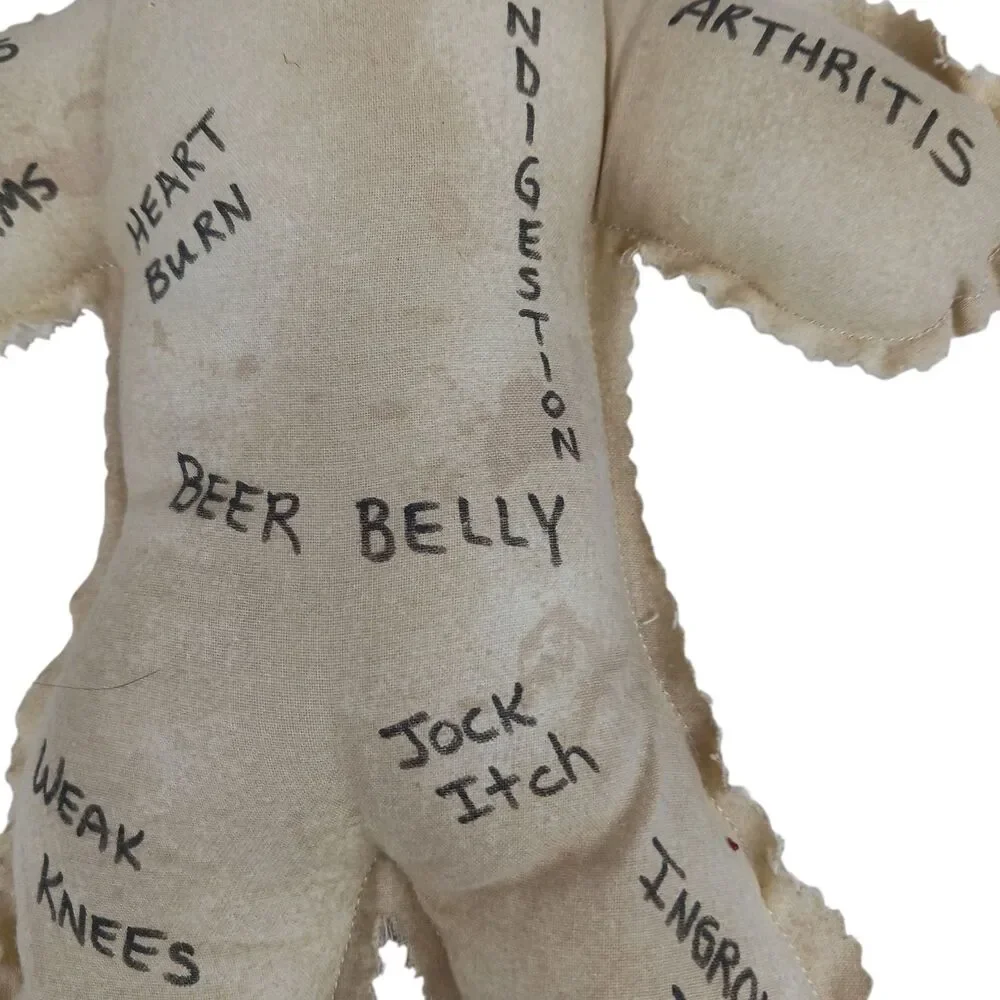 Over The Hill Voodoo Doll Handmade  Humorous Gag Gift Old Age Remedy